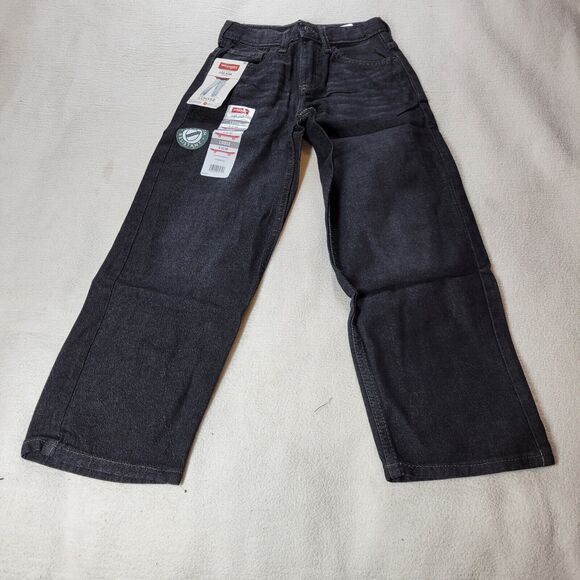 Wrangler Jeans Boys Regular Black Size 8 Slim Loose Denim Pants Kids Kid School - Picture 2 of 15